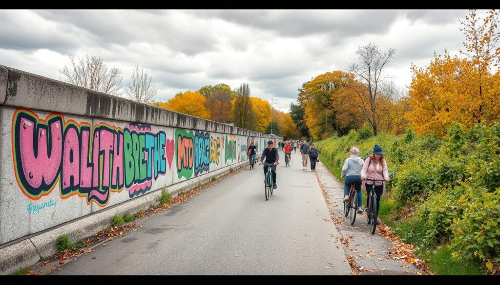 Spaziergang entlang des Mauerwegs Spaziergang entlang des Mauerwegs